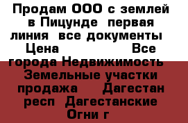 Продам ООО с землей в Пицунде, первая линия, все документы › Цена ­ 9 000 000 - Все города Недвижимость » Земельные участки продажа   . Дагестан респ.,Дагестанские Огни г.